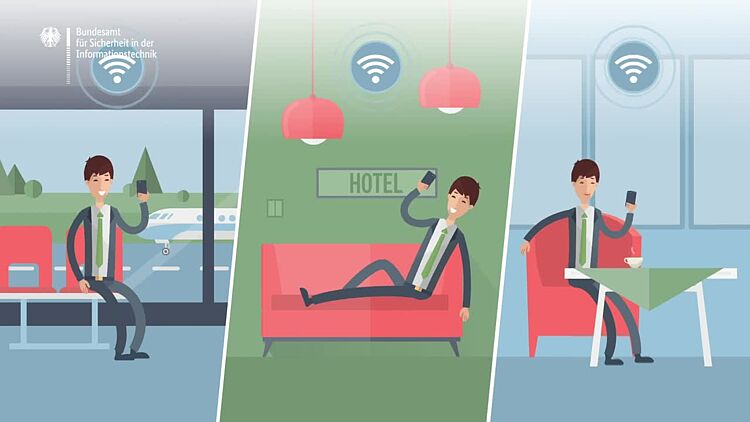 Nutzung öffentlicher WLAN ｜ BSI